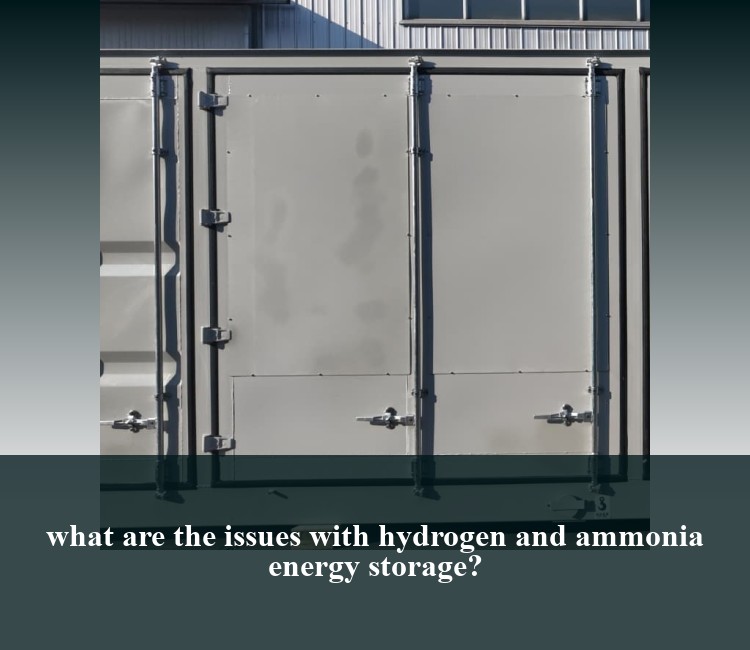 what are the issues with hydrogen and ammonia energy storage?