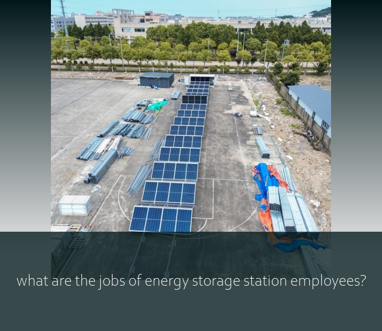 what are the jobs of energy storage station employees?