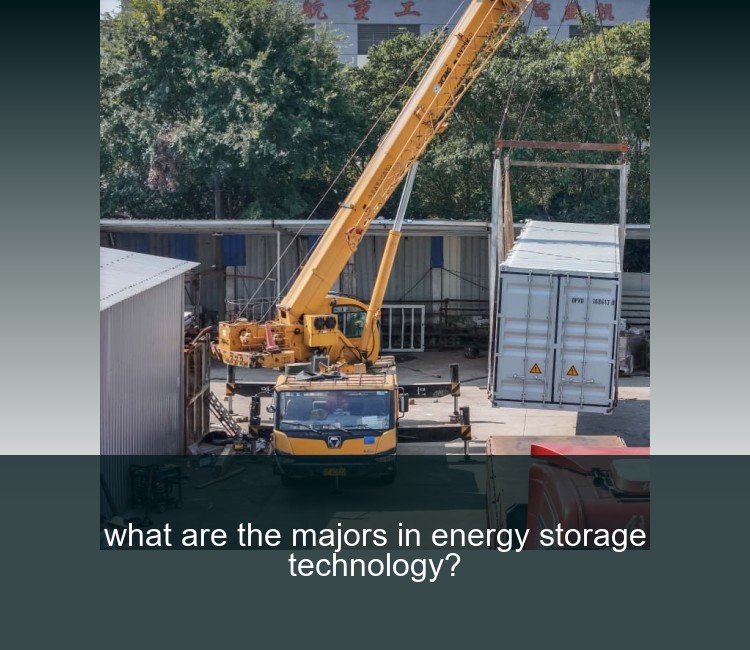 what are the majors in energy storage technology?