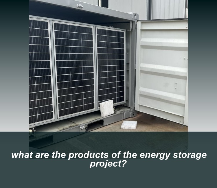 what are the products of the energy storage project?