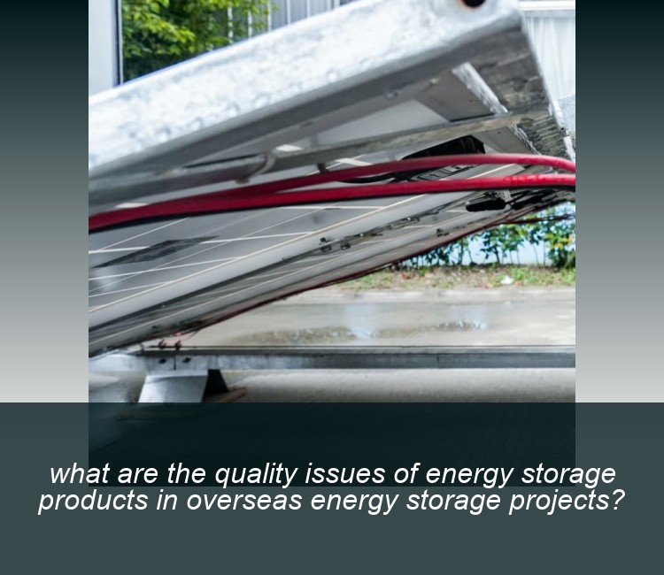 what are the quality issues of energy storage products in overseas energy storage projects?