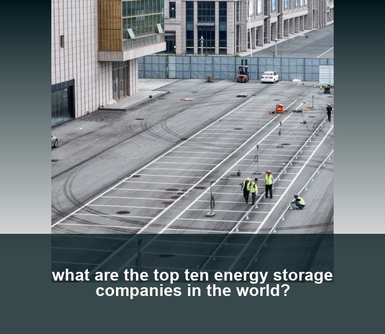 what are the top ten energy storage companies in the world?