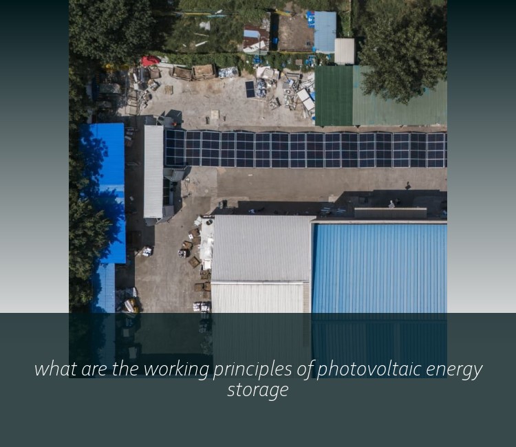 what are the working principles of photovoltaic energy storage