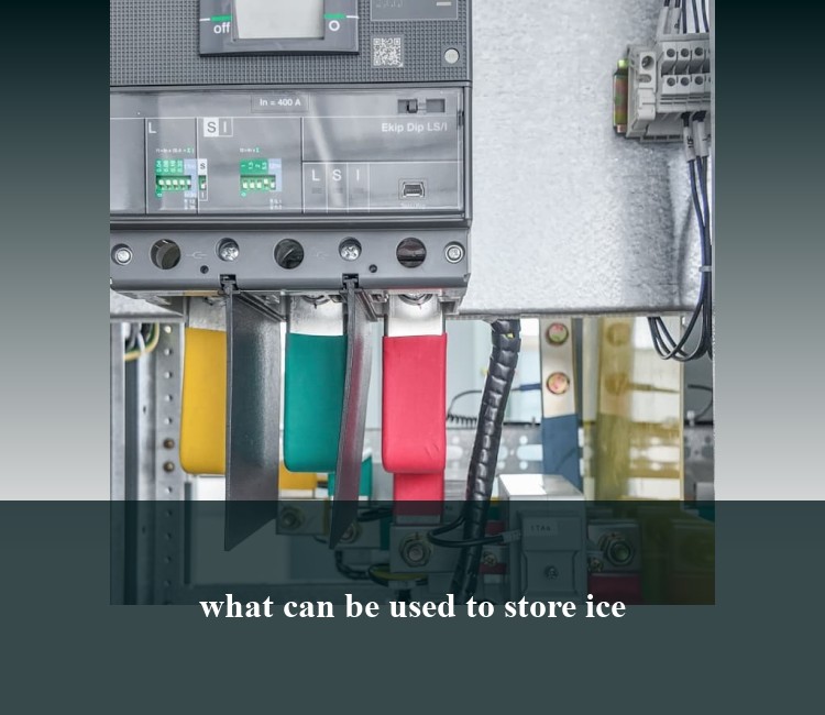 what can be used to store ice