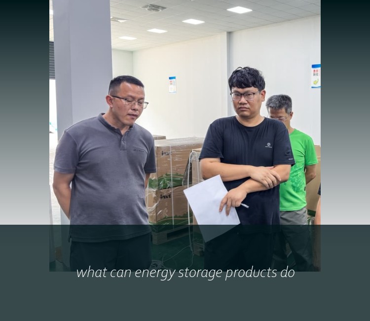 what can energy storage products do