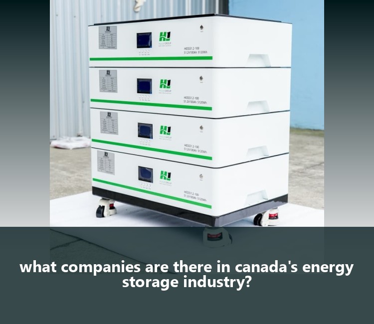 what companies are there in canada's energy storage industry?