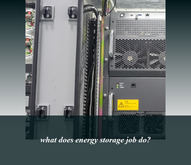 what does energy storage job do?
