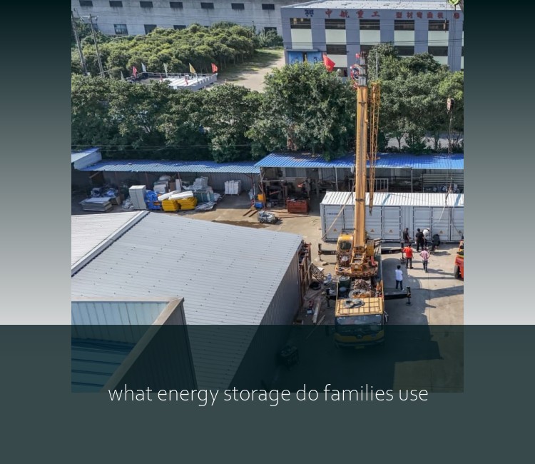 what energy storage do families use