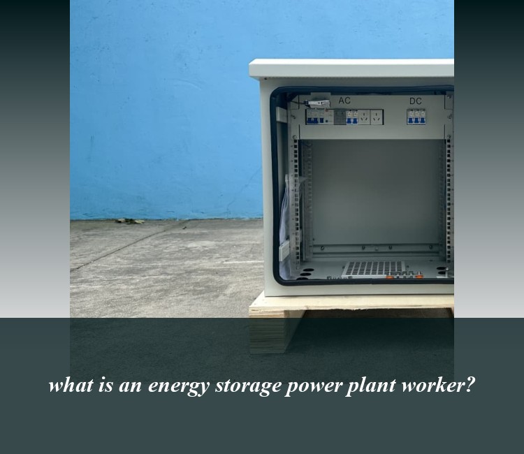 what is an energy storage power plant worker?