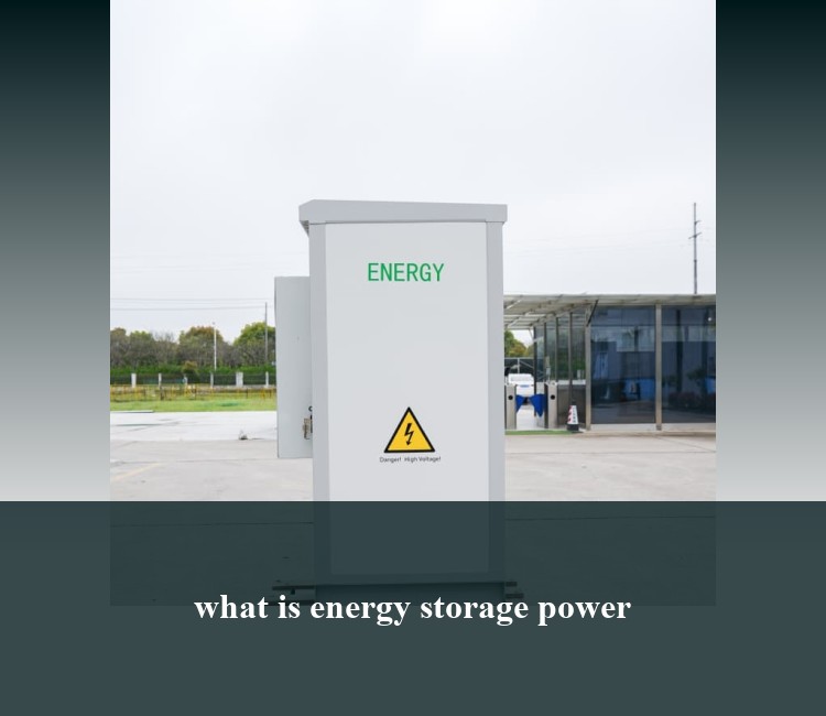 what is energy storage power
