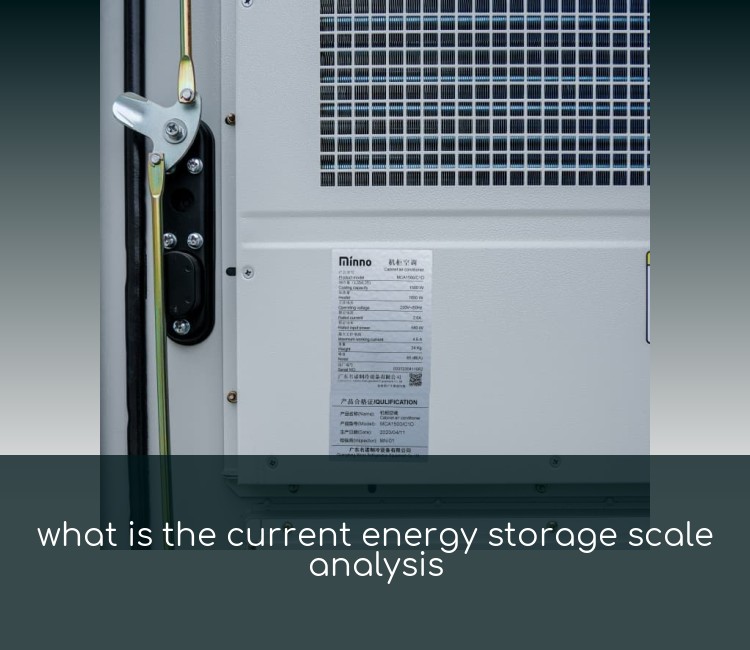 what is the current energy storage scale analysis