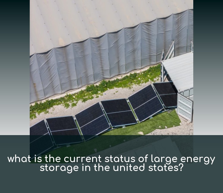 what is the current status of large energy storage in the united states?