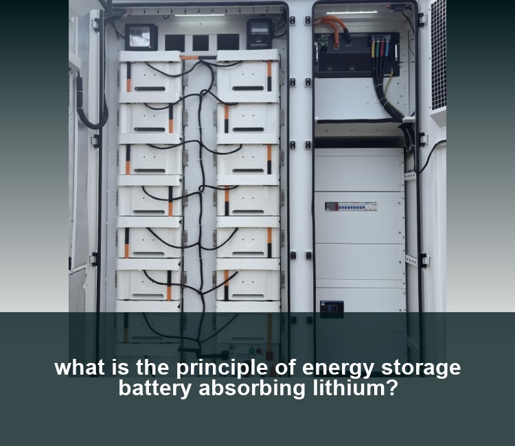 what is the principle of energy storage battery absorbing lithium?