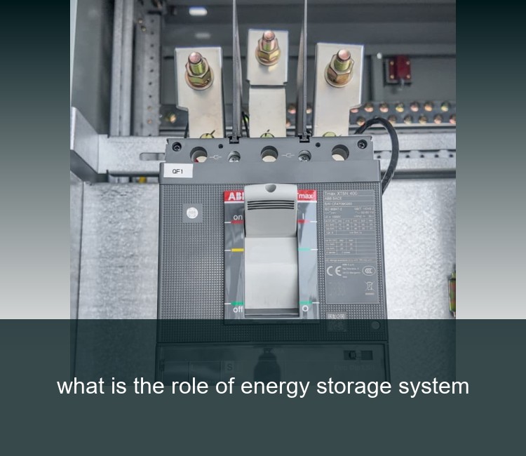 what is the role of energy storage system