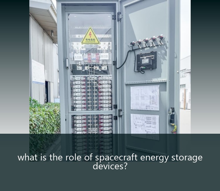 what is the role of spacecraft energy storage devices?