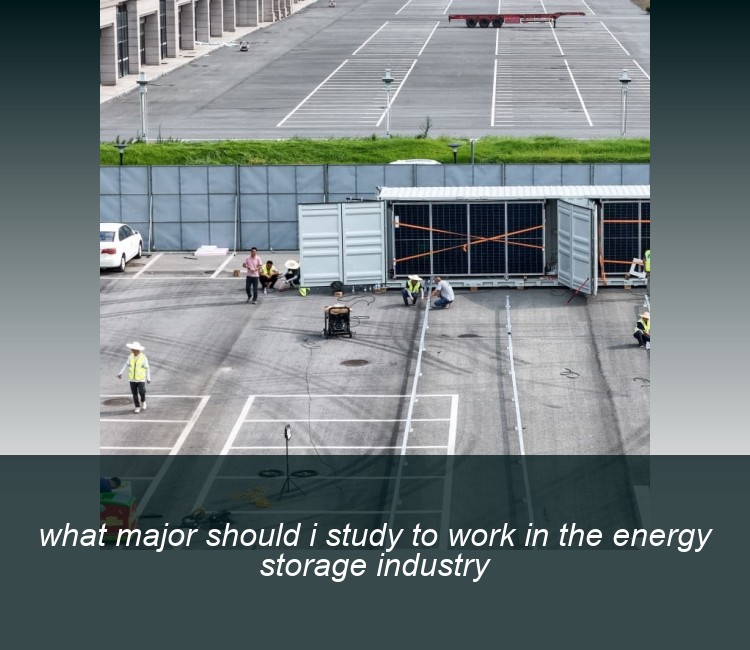 what major should i study to work in the energy storage industry