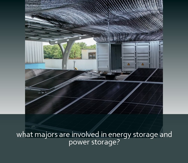what majors are involved in energy storage and power storage?