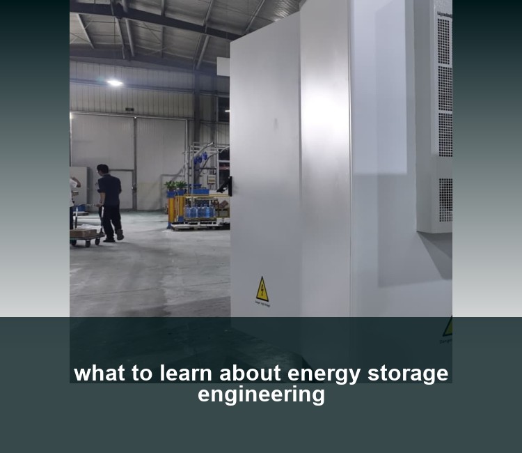 what to learn about energy storage engineering