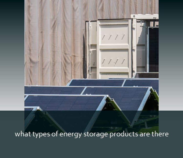 what types of energy storage products are there