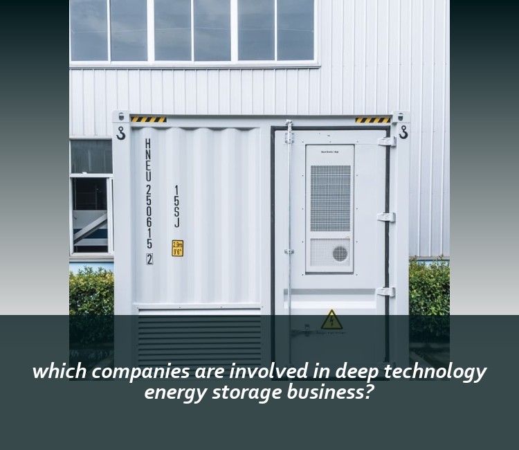 which companies are involved in deep technology energy storage business?