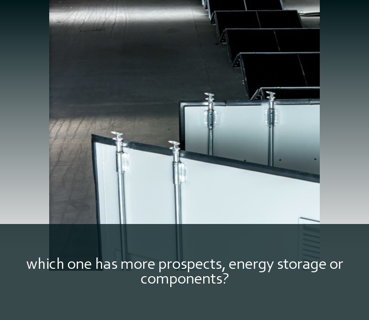 which one has more prospects, energy storage or components?