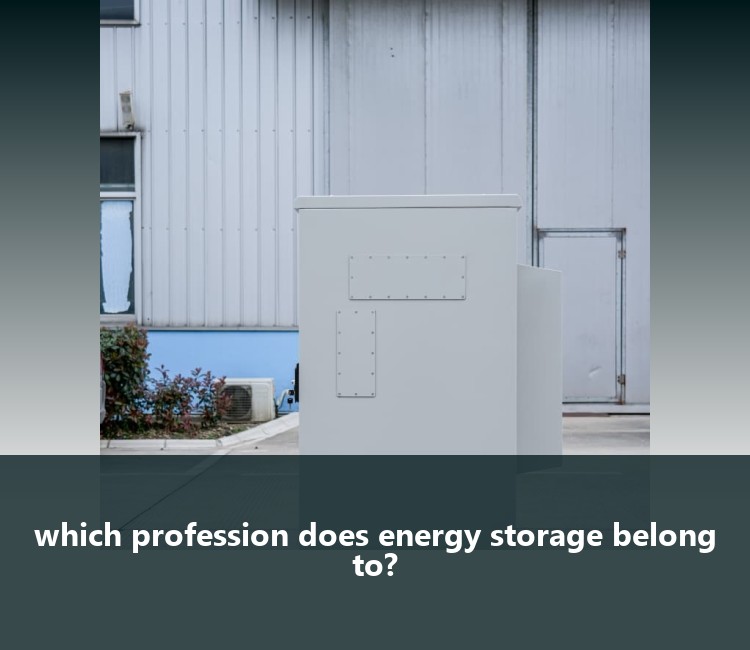 which profession does energy storage belong to?