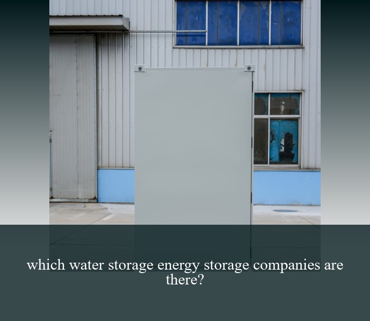 which water storage energy storage companies are there?