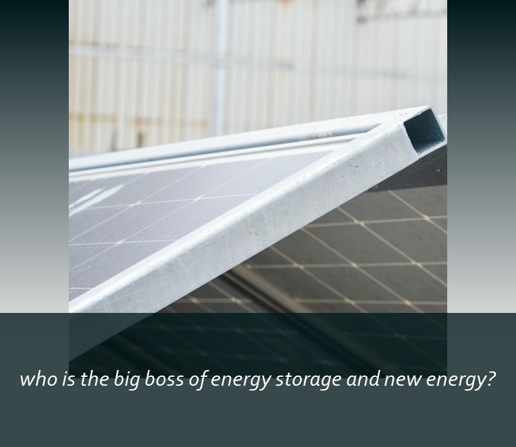 who is the big boss of energy storage and new energy?