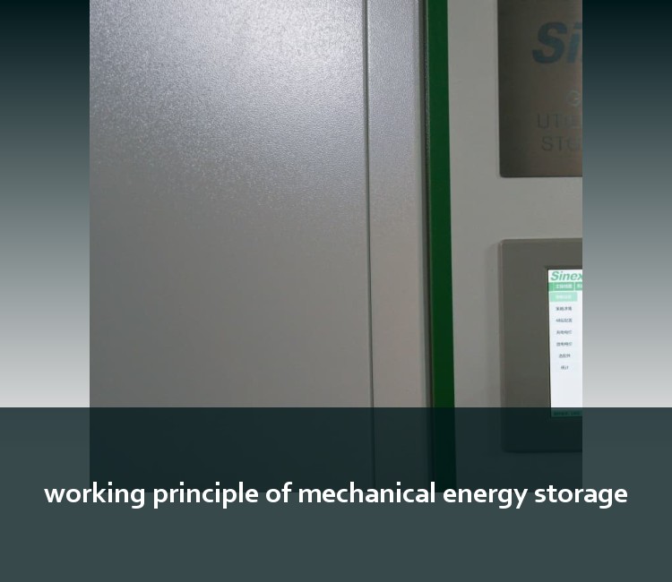working principle of mechanical energy storage