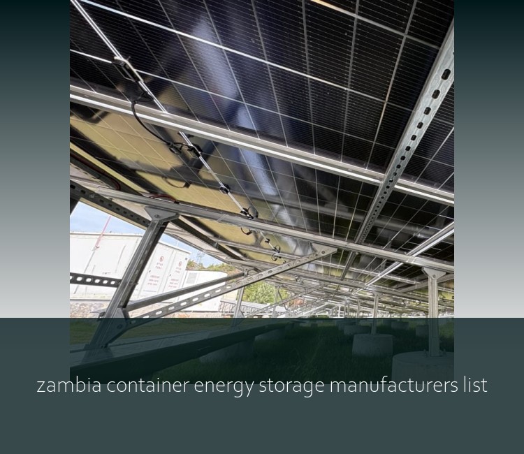 zambia container energy storage manufacturers list